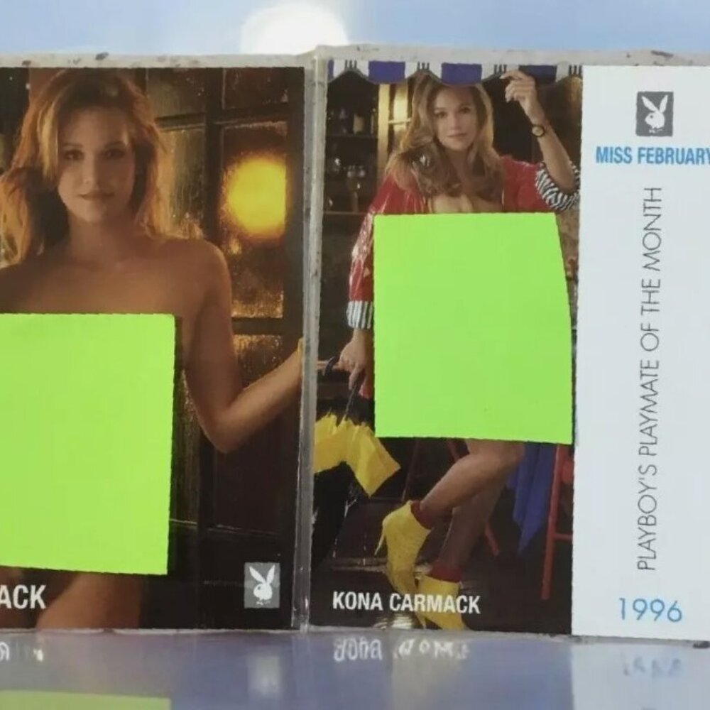 Playboy Centerfold Collector Card #77-#78 Miss September 1996 Kona Carmack